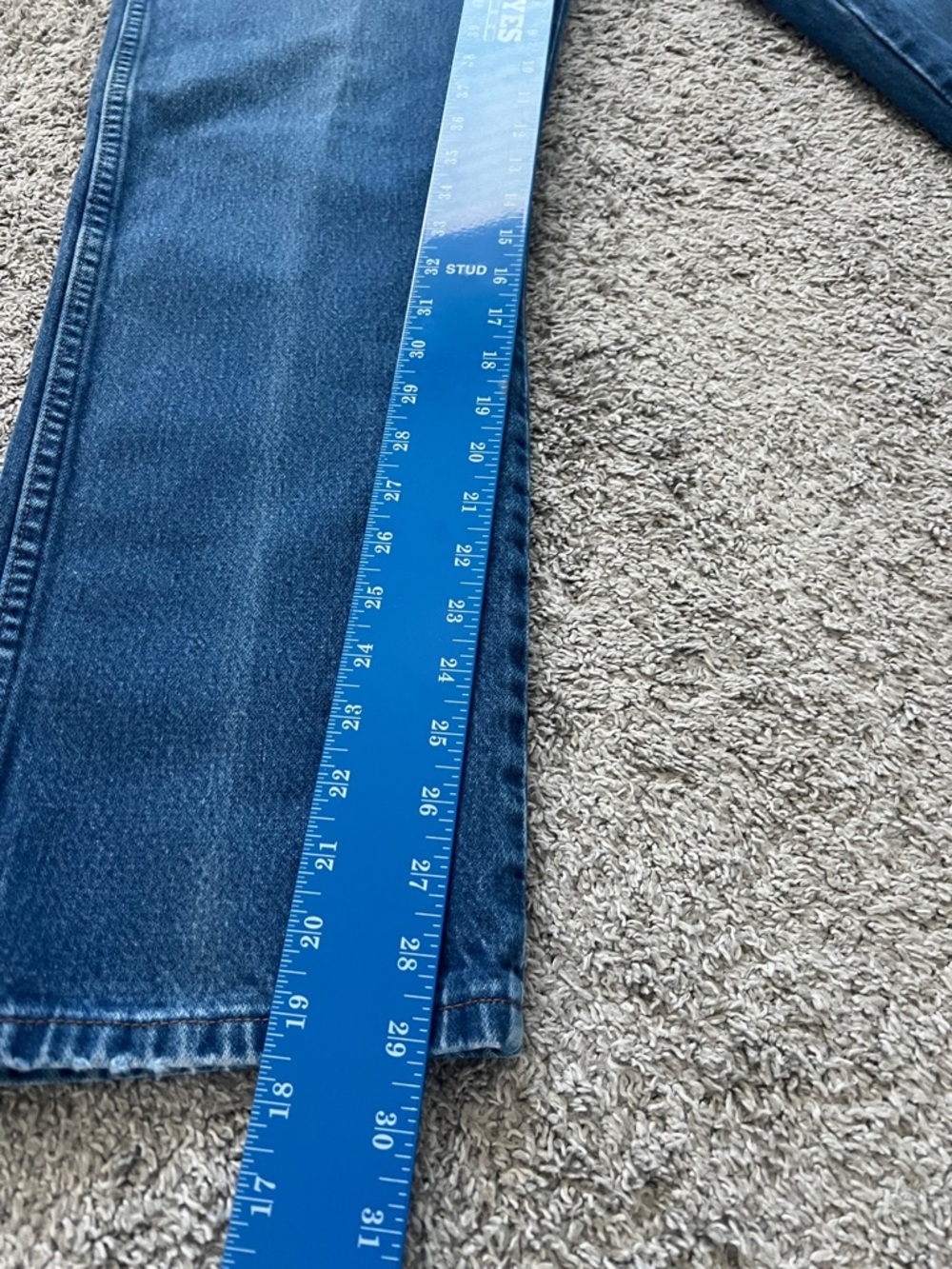 Wrangler 13MWZPW Cowboy Cut Men's Straight-Leg Blue Denim Jeans - Size 38x30 - Picture 11 of 13